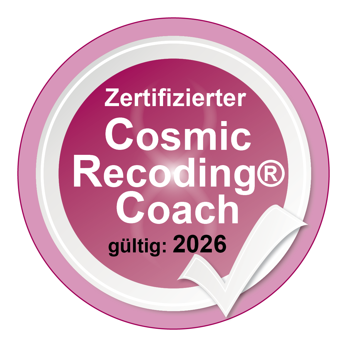 Siegel Zertifizierter Cosmic Recoding&reg; Coach